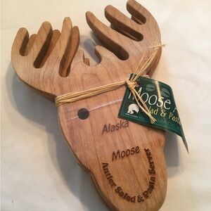 Moose Salad & Pasta Server - Natural Wood